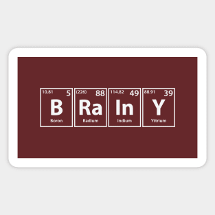 Brainy (B-Ra-In-Y) Periodic Elements Spelling Sticker